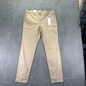 Tom Tailor Pant Mens 32x30 Beige Cotton Chino Straight Slim Business Stretch